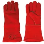 Kaynakçı Deri Eldiven Kırmızı