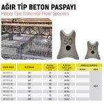 Ağır Tip Beton Paspayı