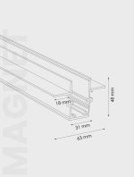 Magnet Trimless Ray | MRA 3001-100 - Görsel 2