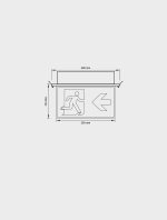Yamas Serisi | MX 301 Sıva Altı Acil Aydınlatma ve Yönlendirme Armatürü - Görsel 2