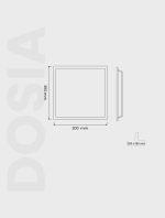 Dosia Serisi | MJ 300-300 Sıva Altı Panel Aydınlatma - Görsel 3