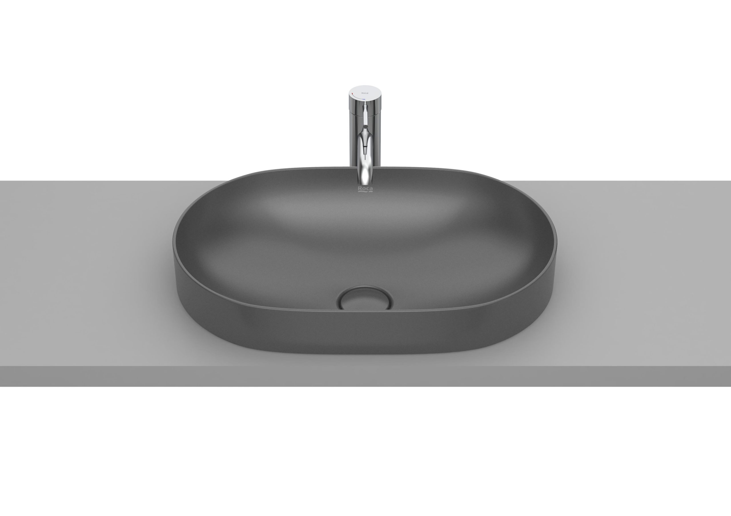 ROUND - FINECERAMIC® Tezgah Üstü Gömme Lavabo - Görsel 6